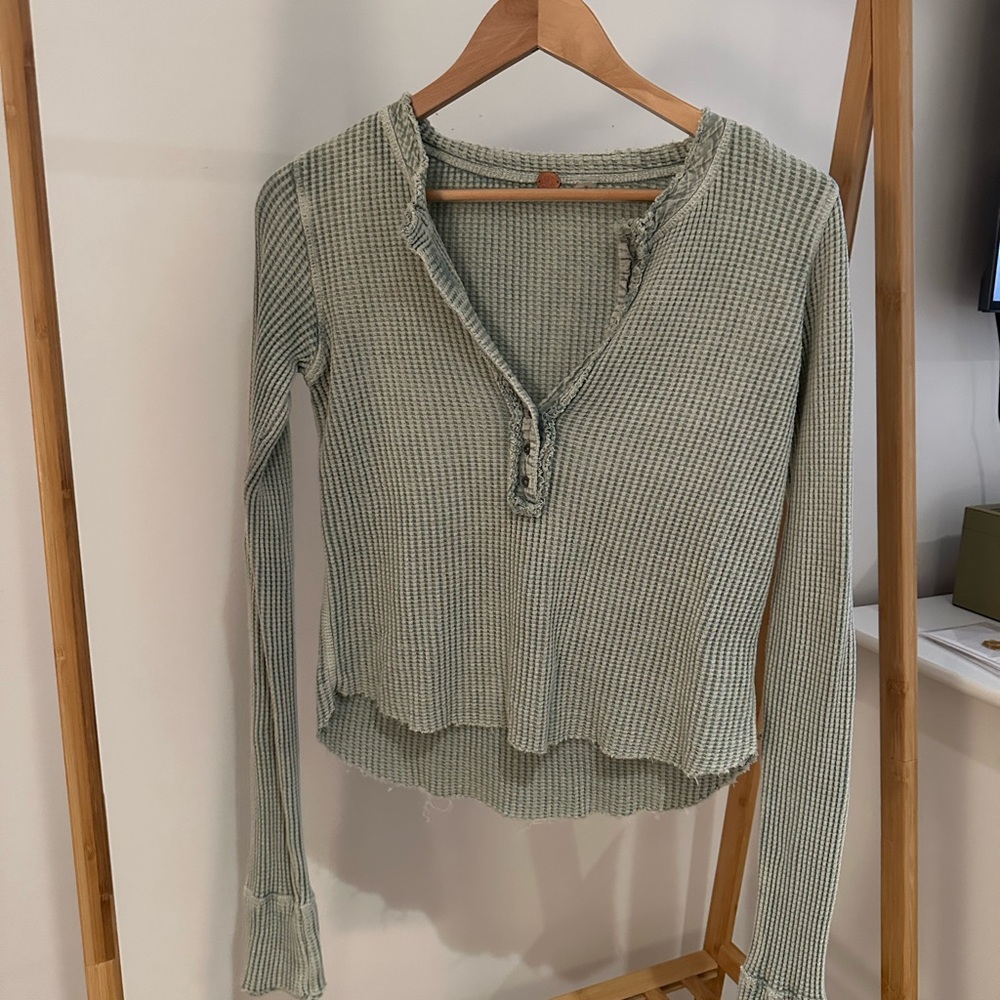 FP Movement by Free People Green Long Sleeve Tee
